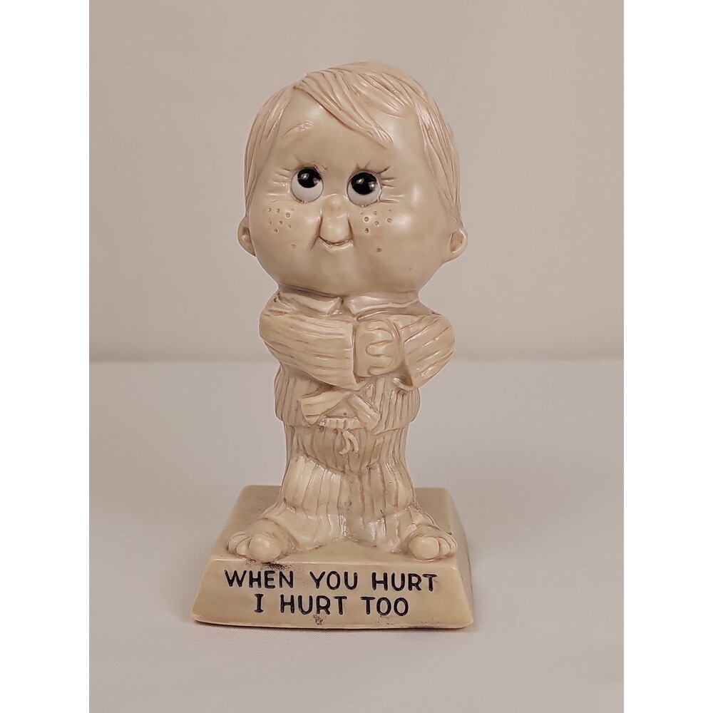 Vintage Russ Berrie When You Hurt I Hurt Too Figurine 1979 Sympathy Figure